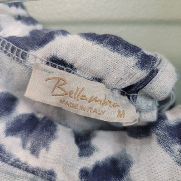 Bellambra 100%Linen Made in Italy Tie Tank Top Coastal‎ Size Medium - Picture 2 of 8